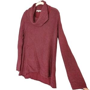 Eight Eight Eight‎ Sweater Size M V-Neck Long Sleeve High Low 100% Cotton Knit